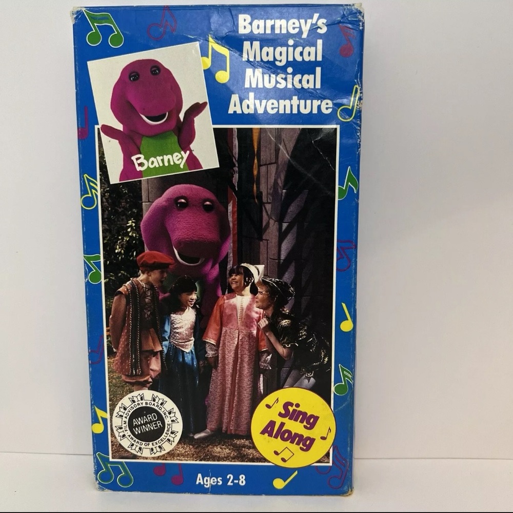 Barney’s Magical Musical Adventure VHS 1992 Kids Movie Sing Along Family